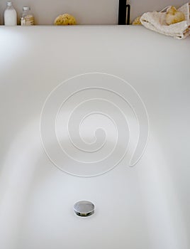 Detail of bathroom with bathtub