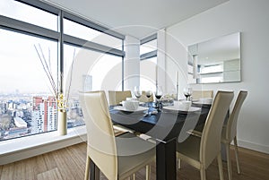 Detail of a beautiful dining area