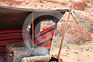 Detail of a Bedouin camp