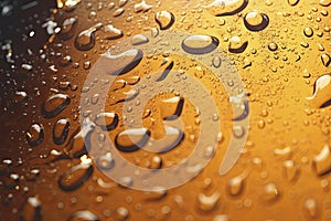 Detail of beer beverages surface, abstract fresh drink background.