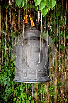 Detail of the bell at Golden mount (Wat Sutep), Bangkok photo