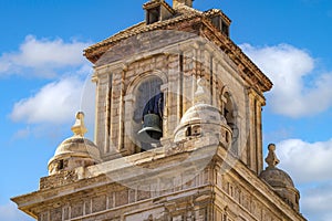 Detail of the bell tower of the parish of El Salvador, Caravaca, Murcia, Spain photo