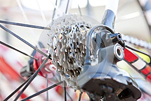 Detail of bicycle parts