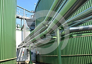 Detail of biogas plant photo