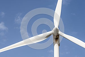 Detail of the blades of a wind turbine photo