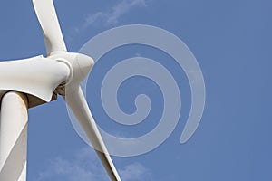 Detail of the blades of a wind turbine photo