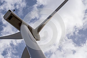 Detail of the blades of a wind turbine photo