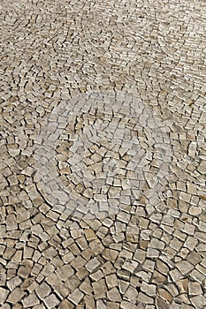 Detail of the block stone pathway