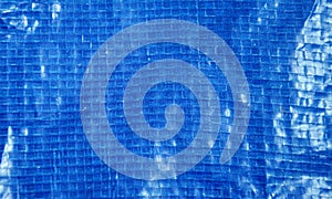 blue plastic sack bag texture and background