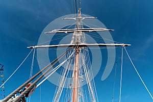 On board of a sailing training ship