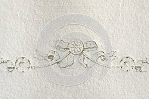 a detail of a border in a paper photo