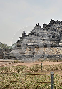 Detail of Borobudur temple. Magelang. Central Java. Indonesia