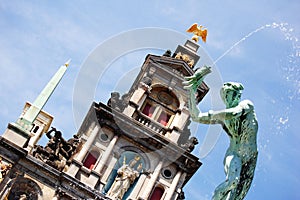 Detail of Brabo fountain in An