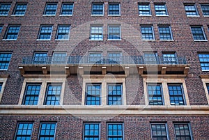 Detail of brick house in Brooklyn