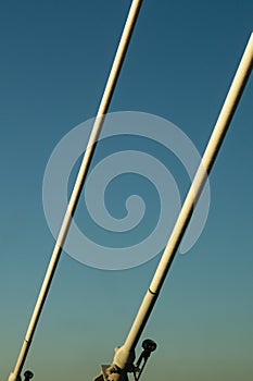 Detail of a bridge abstract background. view on the bridge part