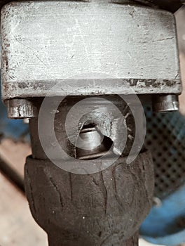 detail of broken drill