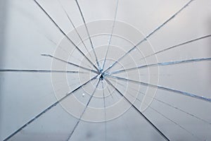 Detail of broken glass