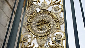 Detail of the bronze gate - Tuileries Garden