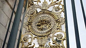 Detail of the bronze gate - Tuileries Garden photo