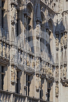 Detail of Brussels Town Hall, Belgium