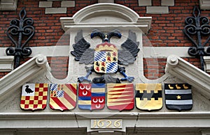 Detail of a building in Maassluis photo