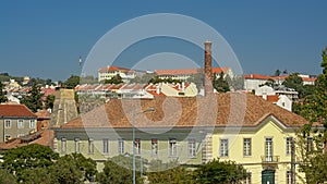 Detail of the building of the national cordage factory, Lisbon