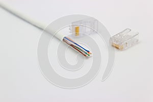 Detail cable of CAT5 Ethernet network Cable