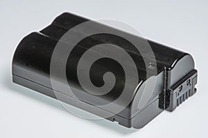 Detail of a camera battery