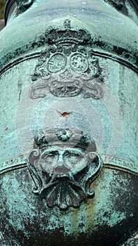 Detail on a cannon on the Castillo de San Marcos