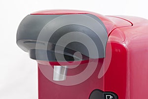 Detail of a capsule coffe machine