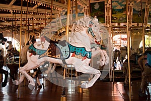 Detail of a carousel horse