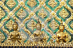 Detail of carvings on temple wall
