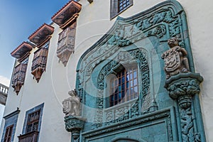 Detail of the Casa de Colon in Las Palmas de Gran Canaria, Spain photo