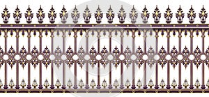 Detail of a cast iron gate in Wien Austria - Europe - It`s a s