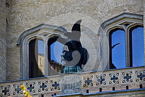 Detail of Castle Babelsberg in Autumn in Potsdam, the Capital City of Brandenburg