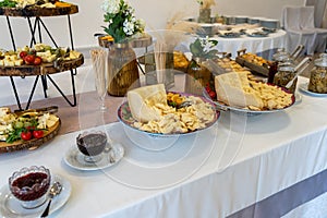 Detail of the catering food