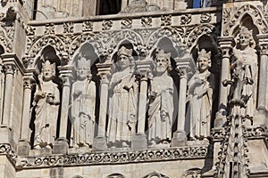 Detail of the cathedral of Amiens photo
