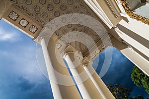 Detail of Cathedral Basilica Of St. Stanislaus And St. Vladislav On Cathedral Square in Vilnius, Lithuani