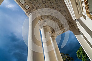 Detail of Cathedral Basilica Of St. Stanislaus And St. Vladislav On Cathedral Square in Vilnius, Lithuani