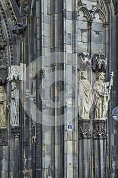 Detail from the Cathedral Church of Saint Peter in Cologne, Germany