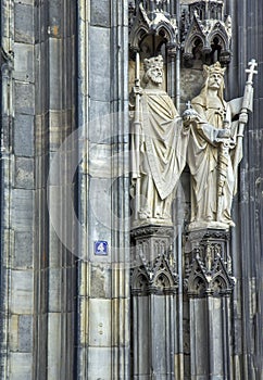 Detail from the Cathedral Church of Saint Peter in Cologne, Germany