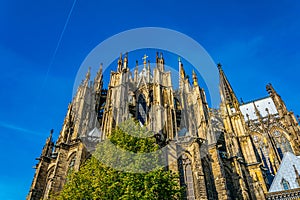 Detail of the cathedral in Cologne, Germany