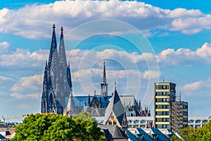 Detail of the cathedral in Cologne, Germany