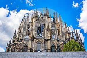 Detail of the cathedral in Cologne, Germany