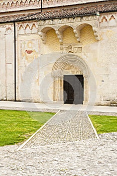 A detail of cathedral of Spilimbergo, a little town in North East of Italy.