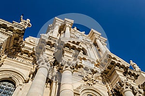 Detail of the Cathedral of Syracuse photo