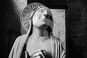 Detail of a catolic statue photo