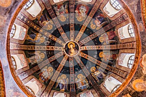 Detail of Ceiling in Chora Church photo
