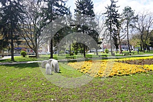 Detail from the Central city park, Leskovac, southern Serbia