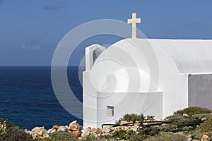 Detail of a chapel on the island of Karpathos, Greece